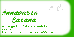 annamaria catana business card